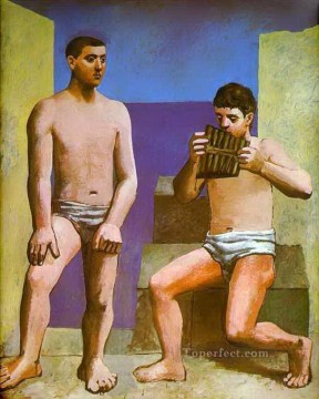 buffoon playing a lute Painting - The Pan Flute 1923 cubist Pablo Picasso